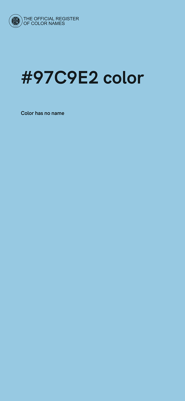 #97C9E2 color image