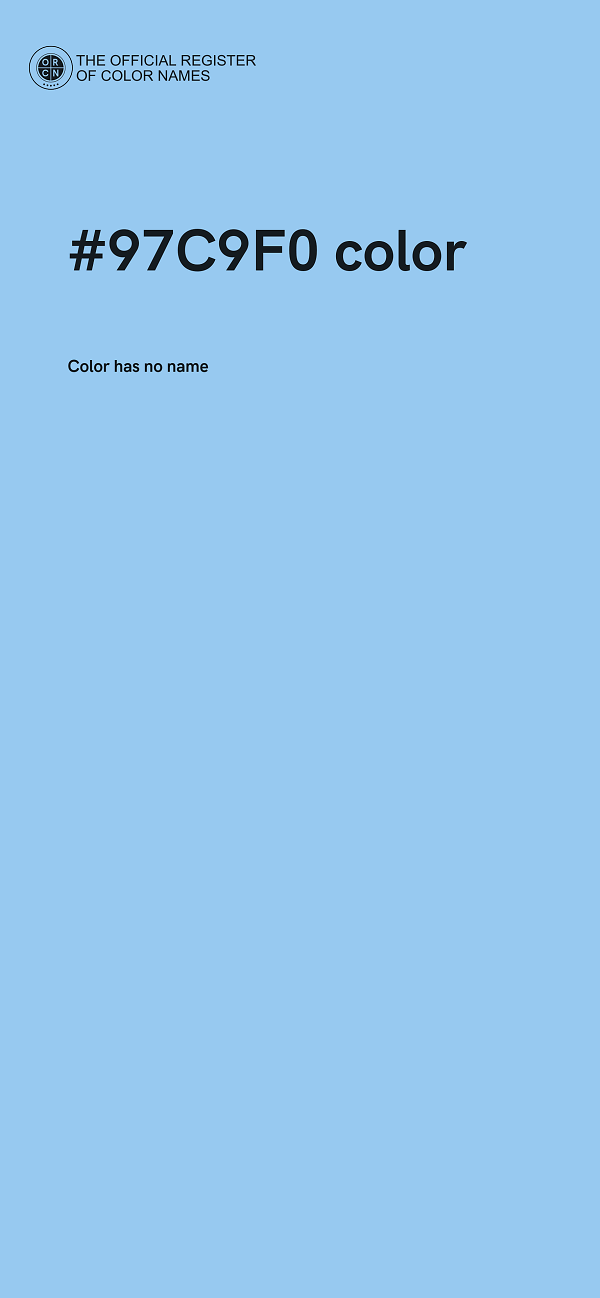 #97C9F0 color image