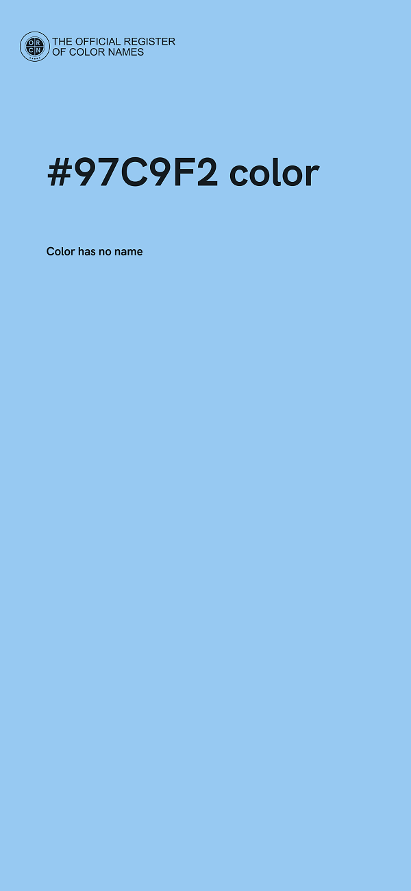 #97C9F2 color image