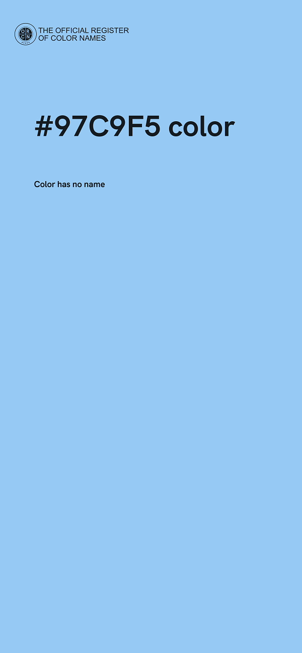 #97C9F5 color image