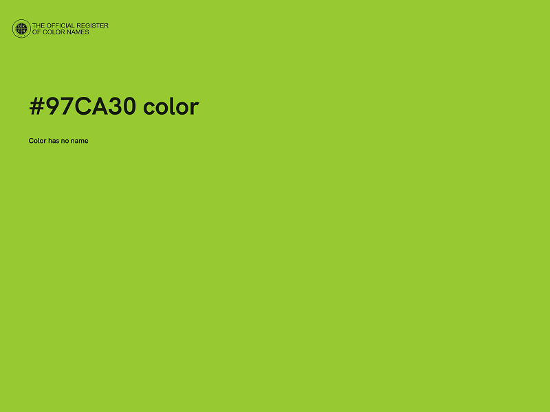 #97CA30 color image