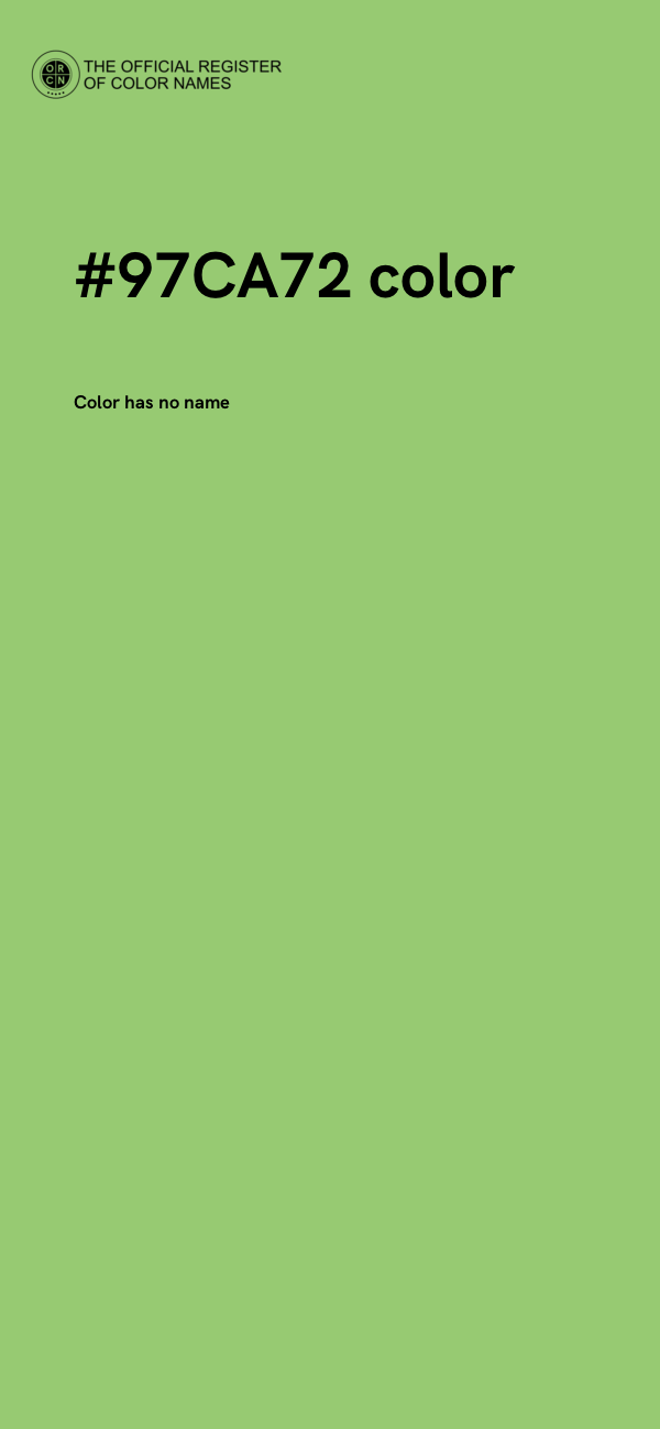 #97CA72 color image