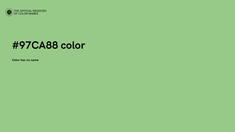 #97CA88 color image