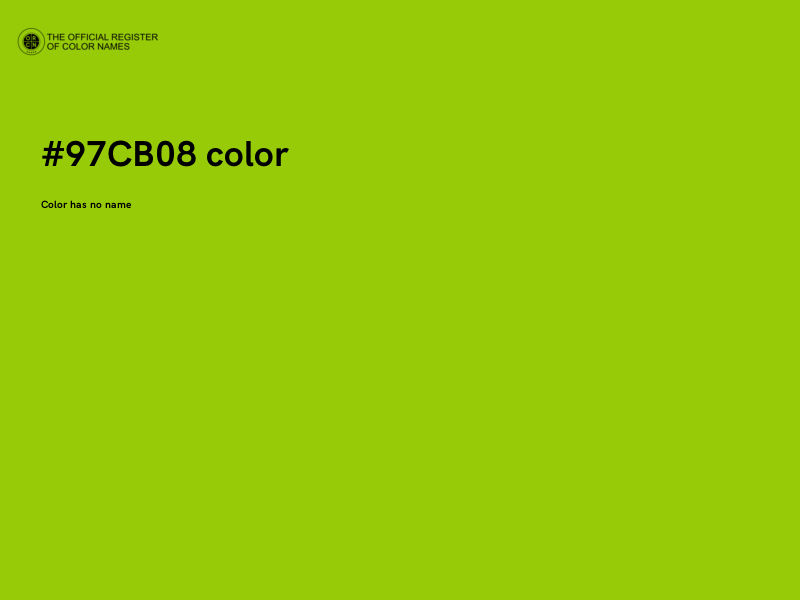 #97CB08 color image