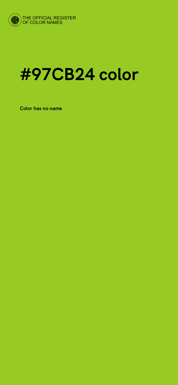 #97CB24 color image