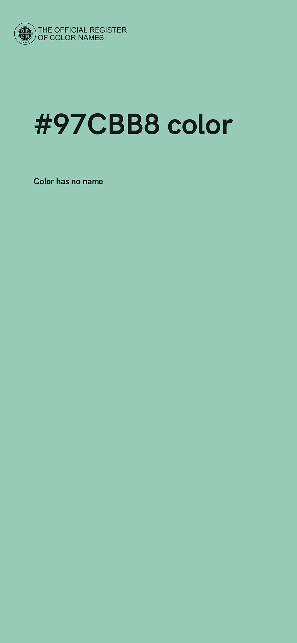 #97CBB8 color image