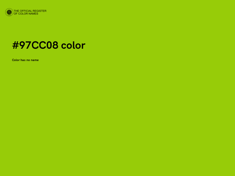 #97CC08 color image