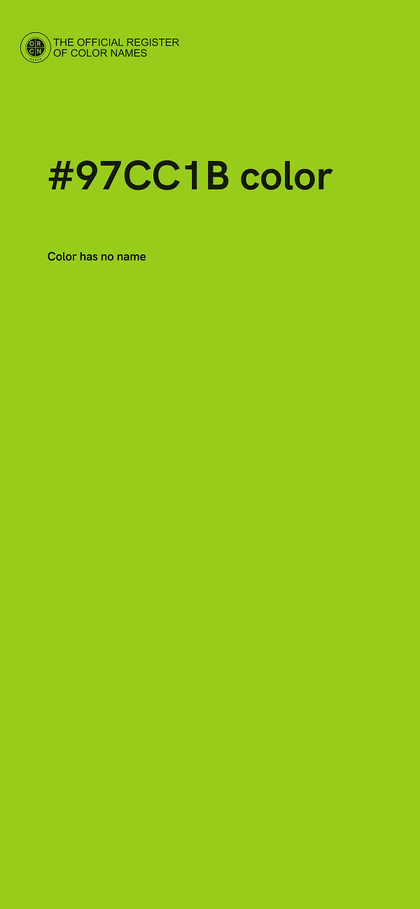 #97CC1B color image