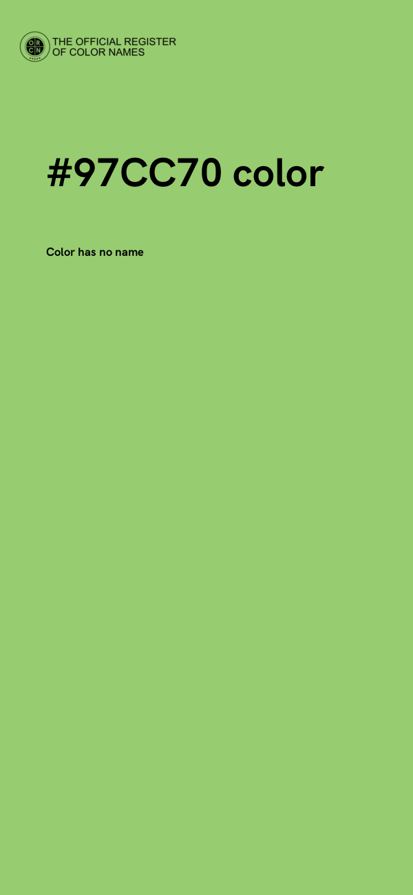 #97CC70 color image