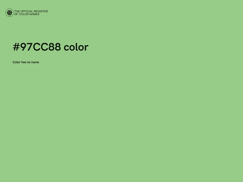 #97CC88 color image