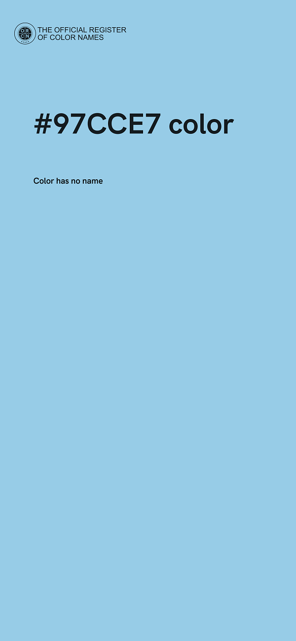 #97CCE7 color image