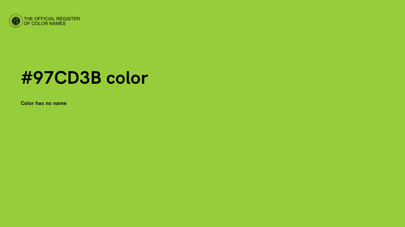 #97CD3B color image