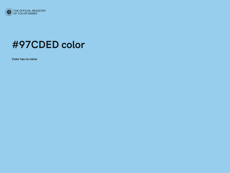 #97CDED color image