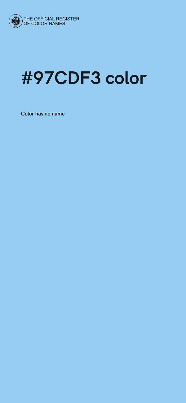 #97CDF3 color image