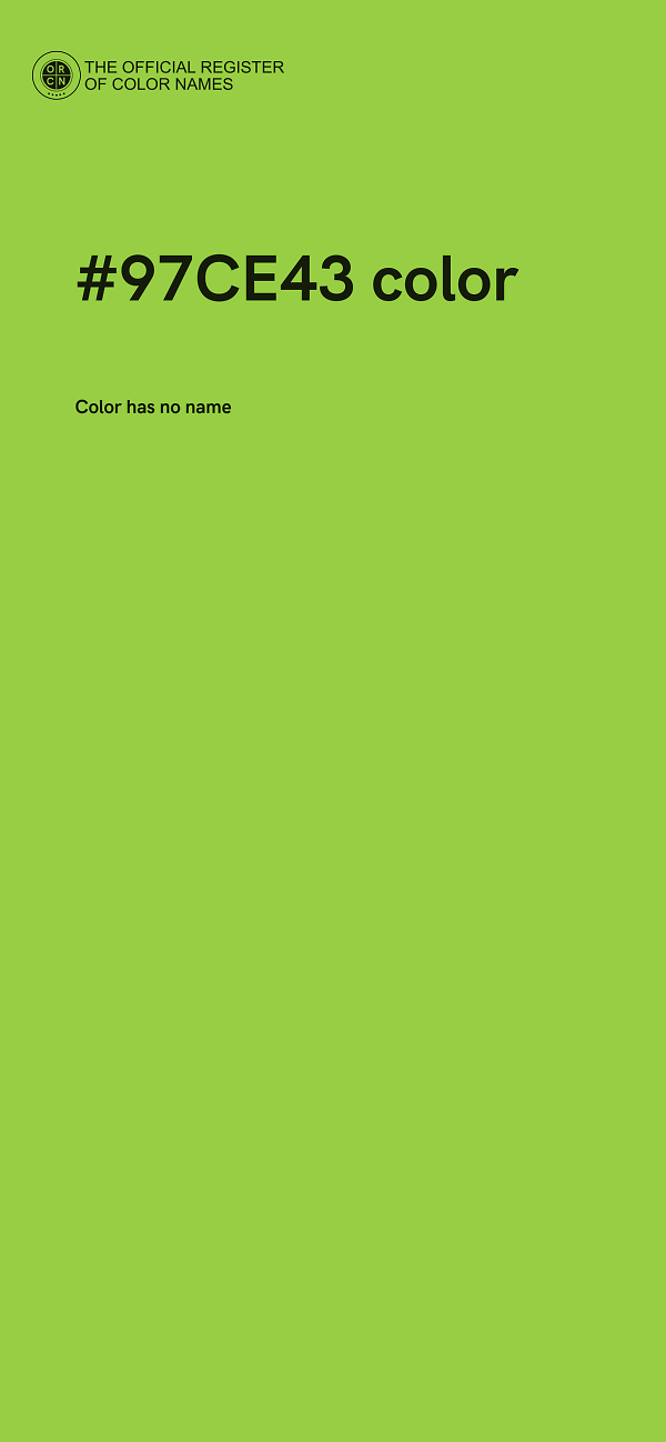#97CE43 color image