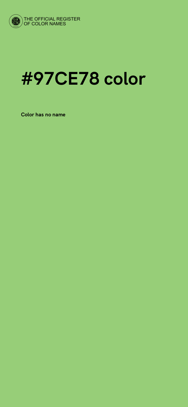 #97CE78 color image