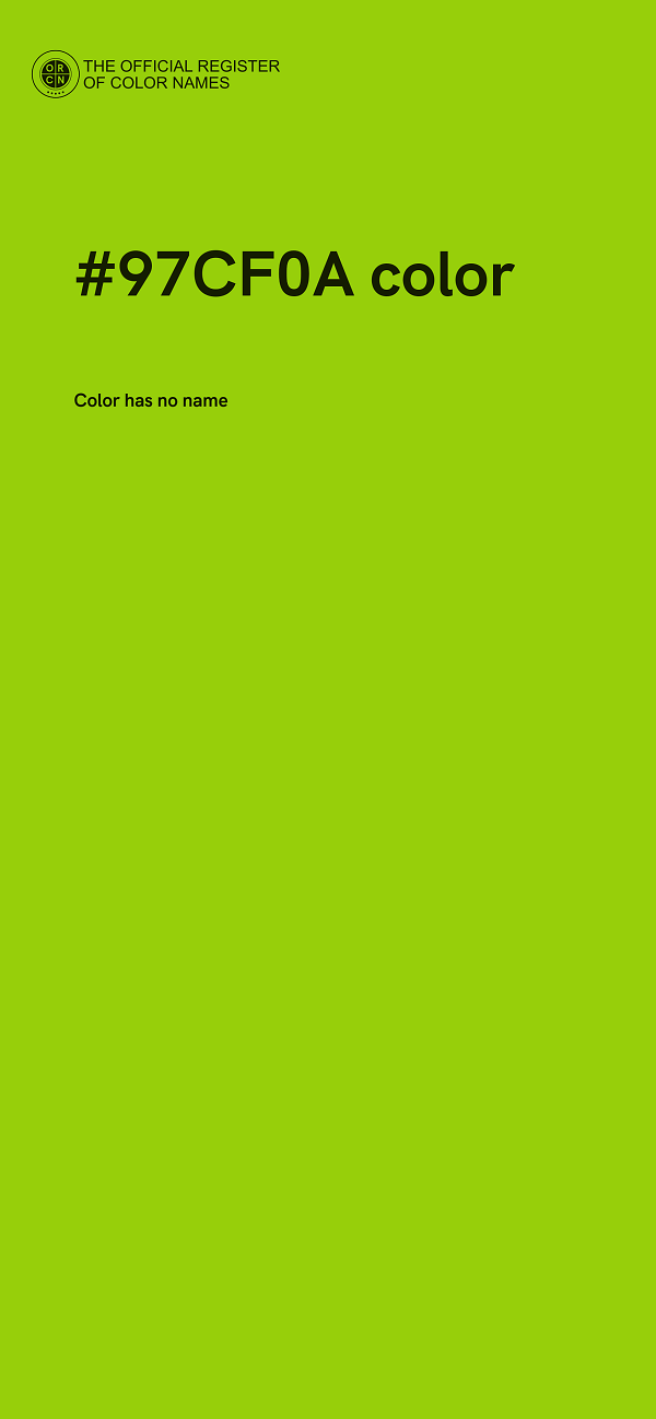 #97CF0A color image