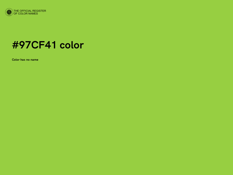 #97CF41 color image