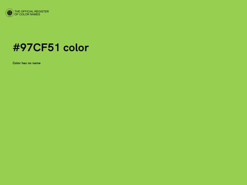 #97CF51 color image