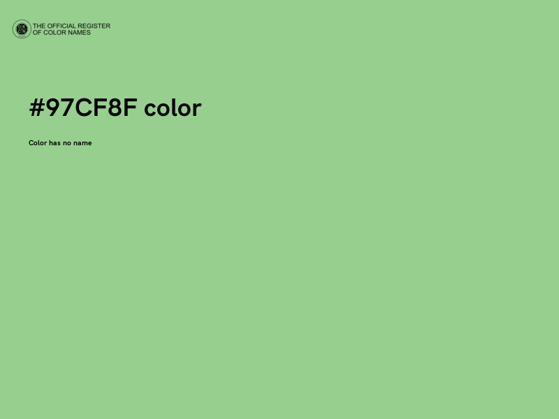 #97CF8F color image
