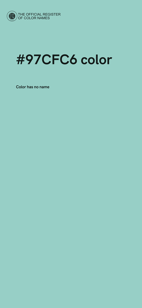 #97CFC6 color image