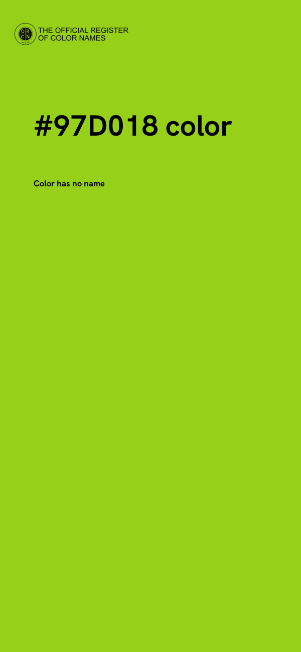 #97D018 color image