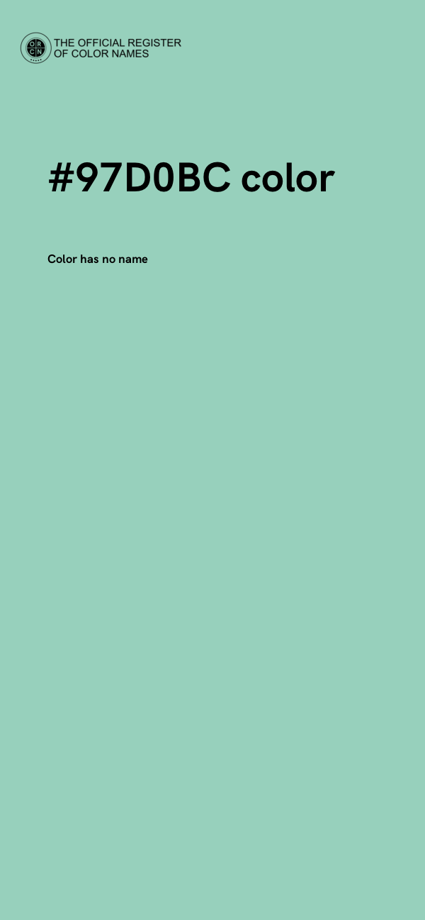 #97D0BC color image