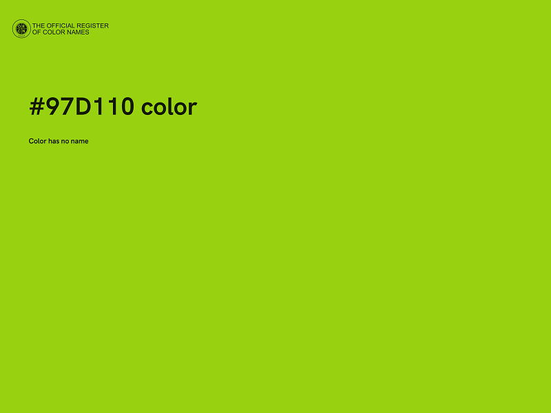 #97D110 color image