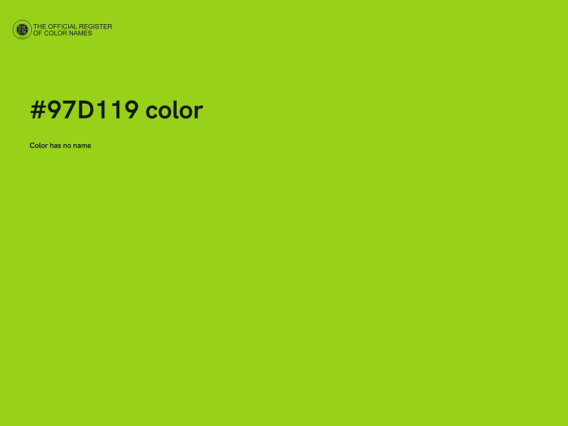 #97D119 color image
