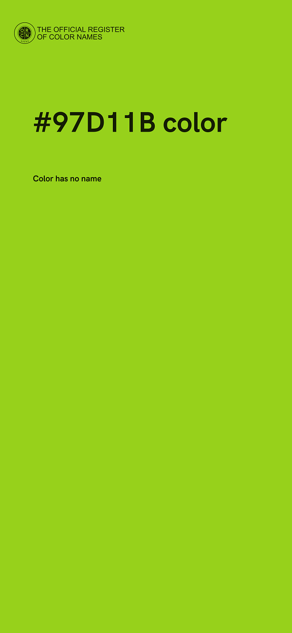 #97D11B color image