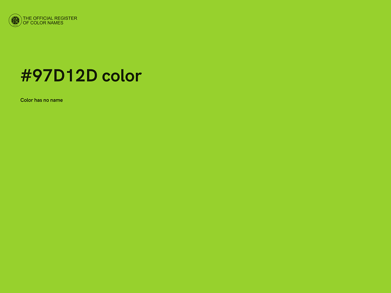 #97D12D color image