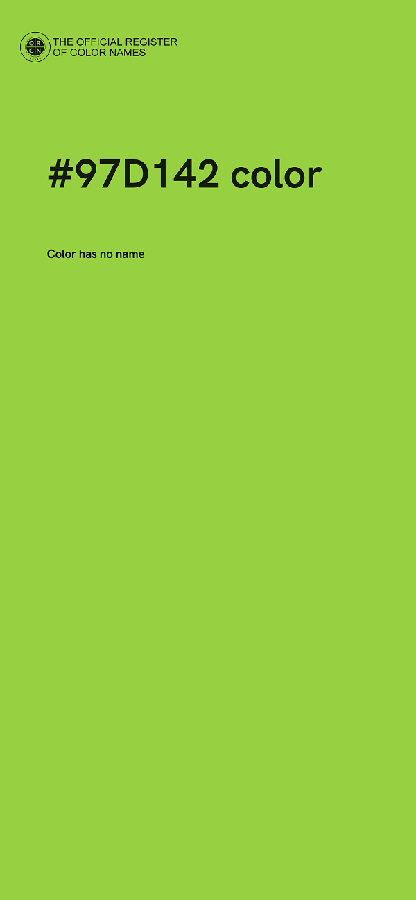 #97D142 color image