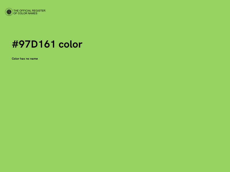 #97D161 color image