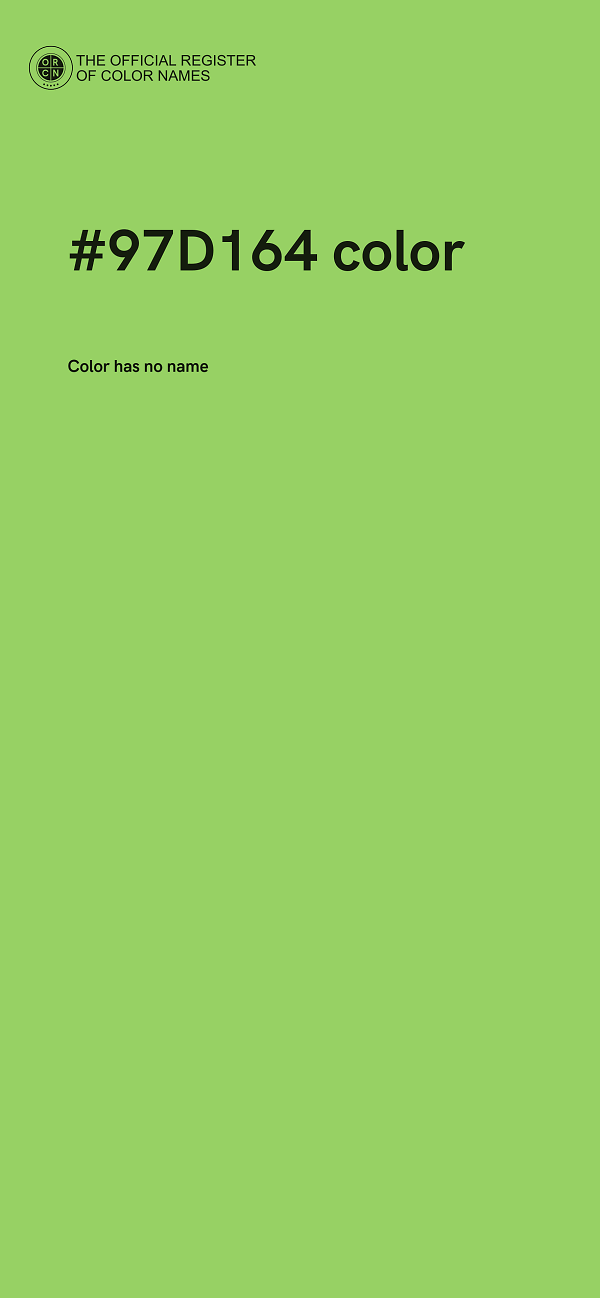 #97D164 color image