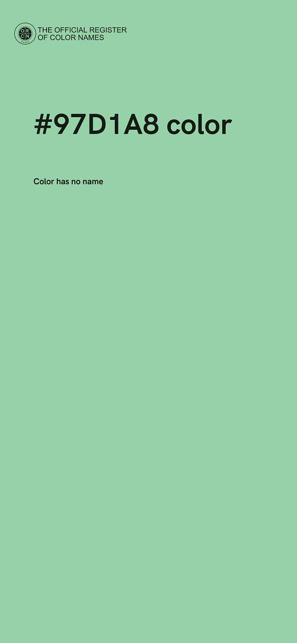 #97D1A8 color image