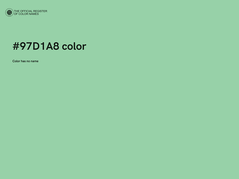 #97D1A8 color image