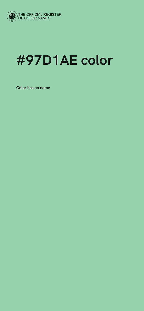 #97D1AE color image