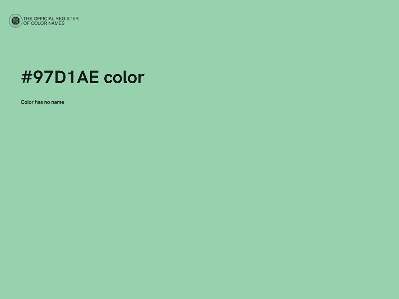 #97D1AE color image