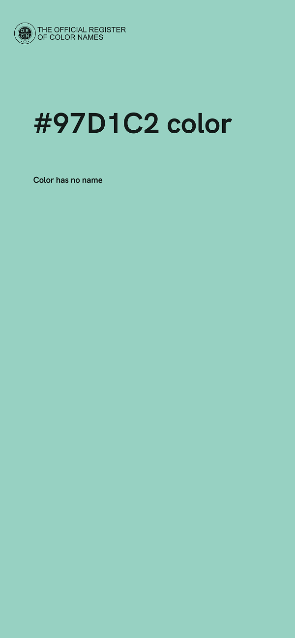 #97D1C2 color image