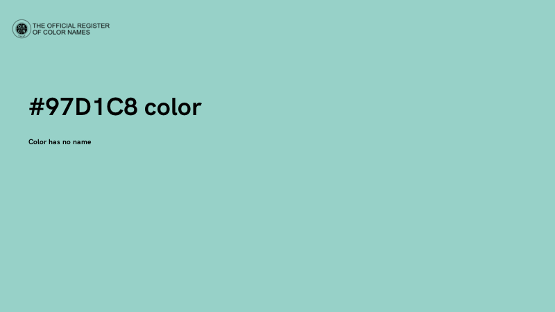 #97D1C8 color image