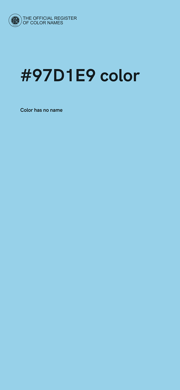 #97D1E9 color image