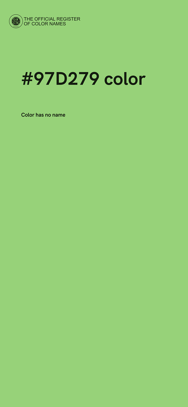 #97D279 color image