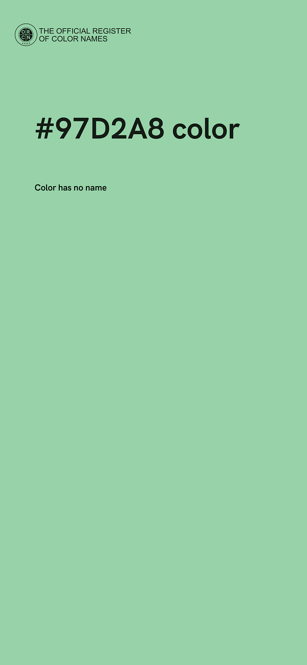 #97D2A8 color image