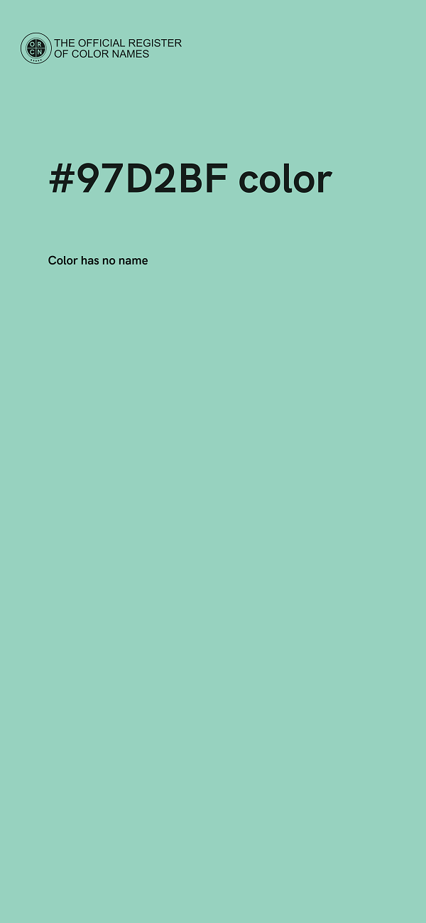 #97D2BF color image