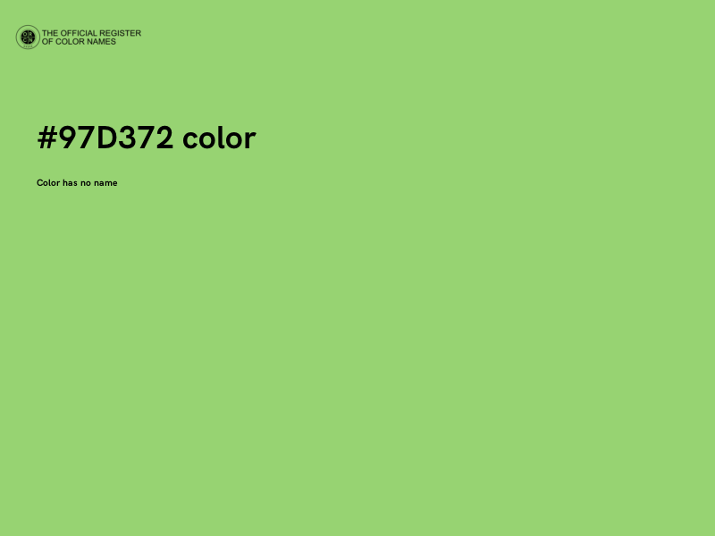 #97D372 color image