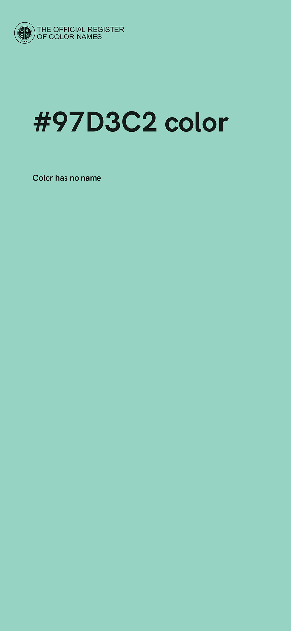 #97D3C2 color image