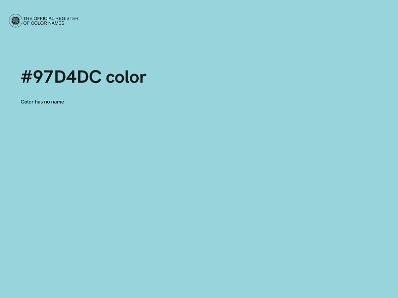 #97D4DC color image