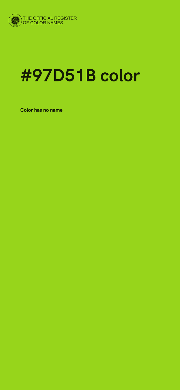 #97D51B color image