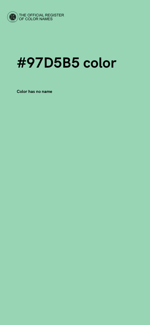 #97D5B5 color image