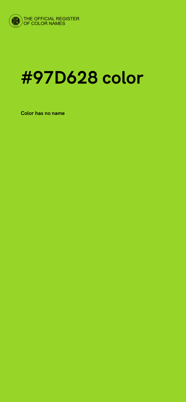 #97D628 color image